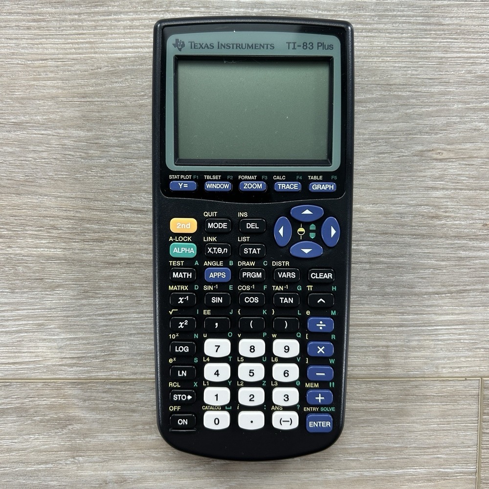 Texas Instruments TI-83 Plus Graphing Calculator with Cover Tested Working
